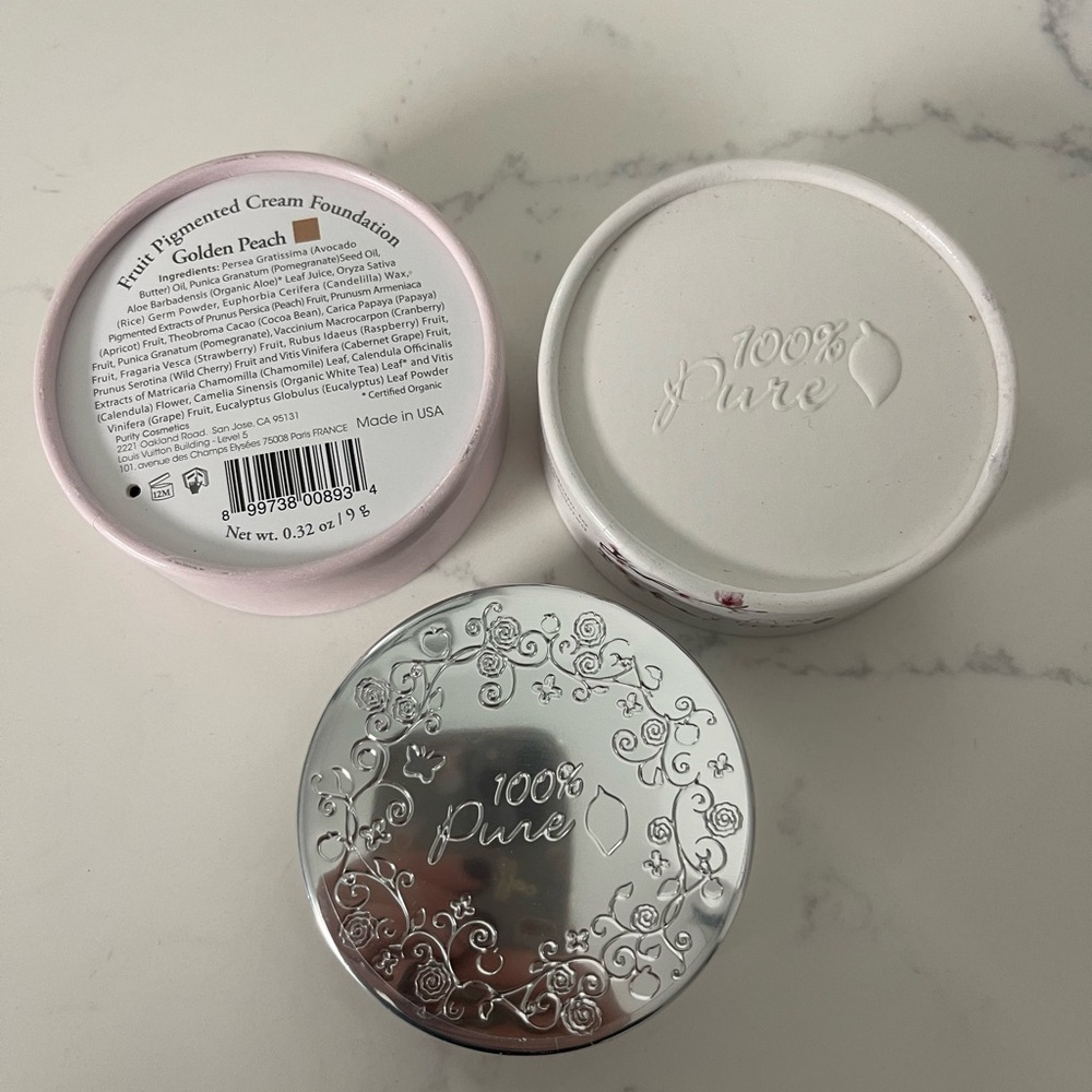 100% Pure Fruit Pigmented Cream Foundation Golden Peach